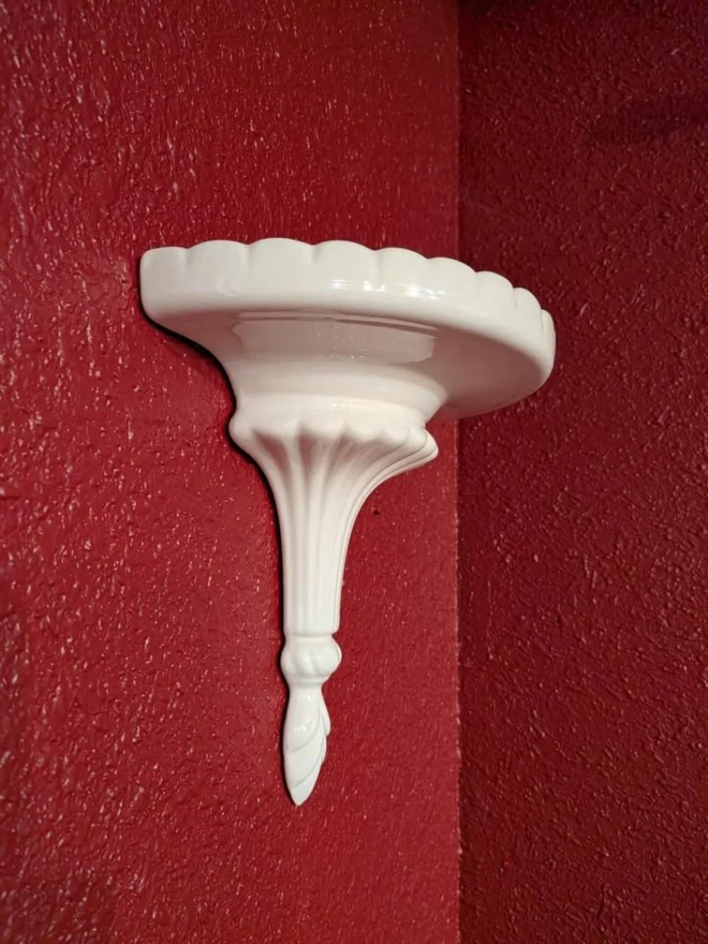 Decorative Ceramic Wall Shelf / Wall Sconce – Ivory Cream